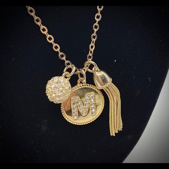 Vintage Liz Claiborne Charm Necklace - Picture 2 of 4